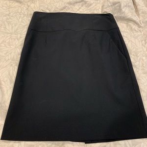 Banana Republic black work skirt. Subtle a-line
